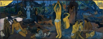  Gauguin Pintura al %C3%B3leo - D ou venonsnous Que sommes nous Ou allons nous ¿De dónde venimos? ¿Qué somos? ¿Adónde vamos? Paul Gauguin